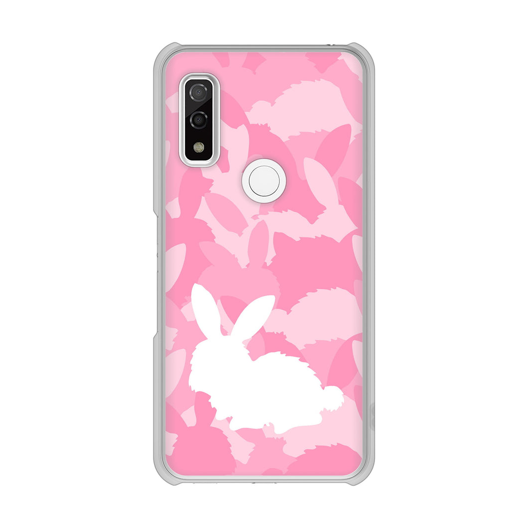 arrows We F-51B docomo 高画質仕上げ 背面印刷 ハードケース むかいあぐる うさぎ迷彩風
