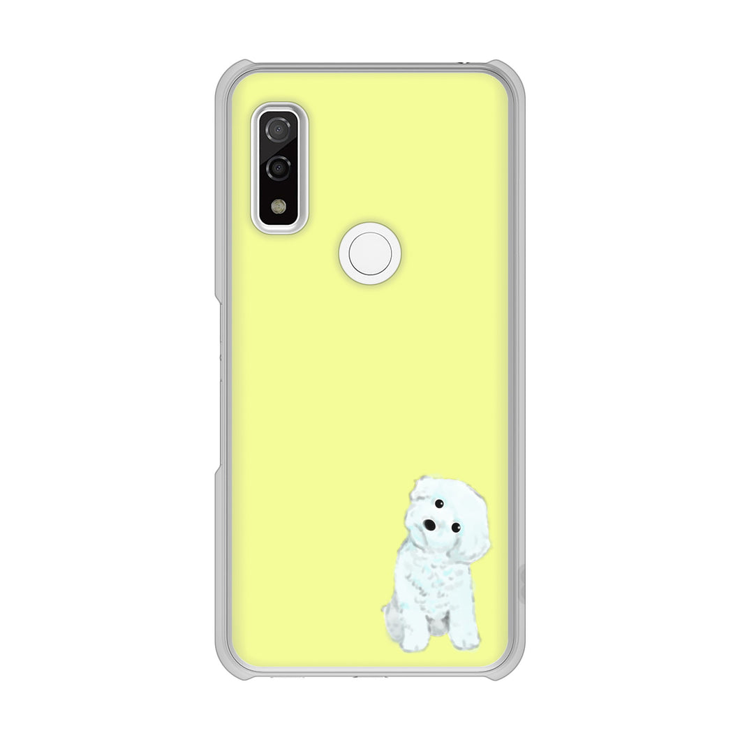 arrows We F-51B docomo 高画質仕上げ 背面印刷 ハードケース トイプードルホワイト