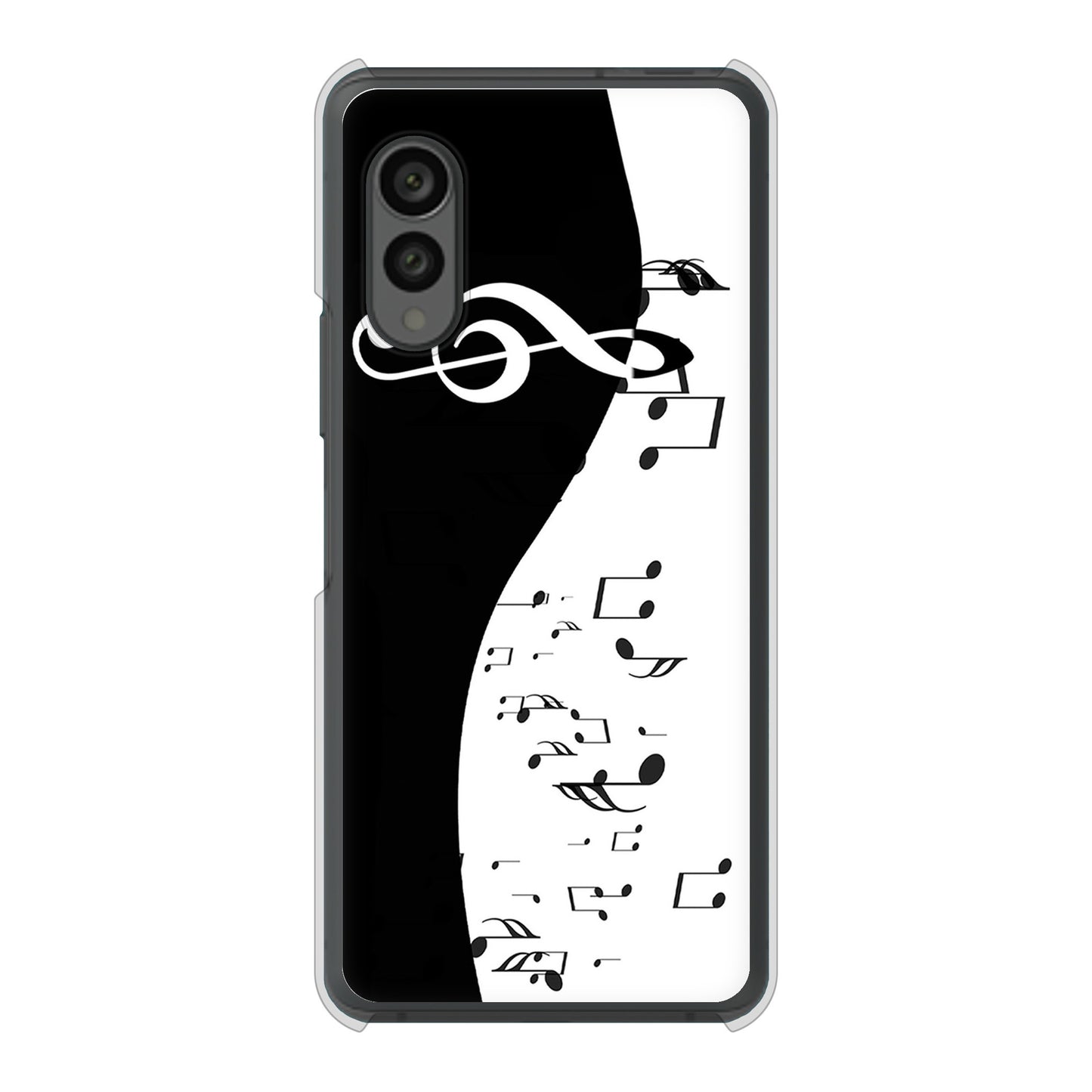 arrows N F-51C docomo 高画質仕上げ 背面印刷 ハードケース 音符