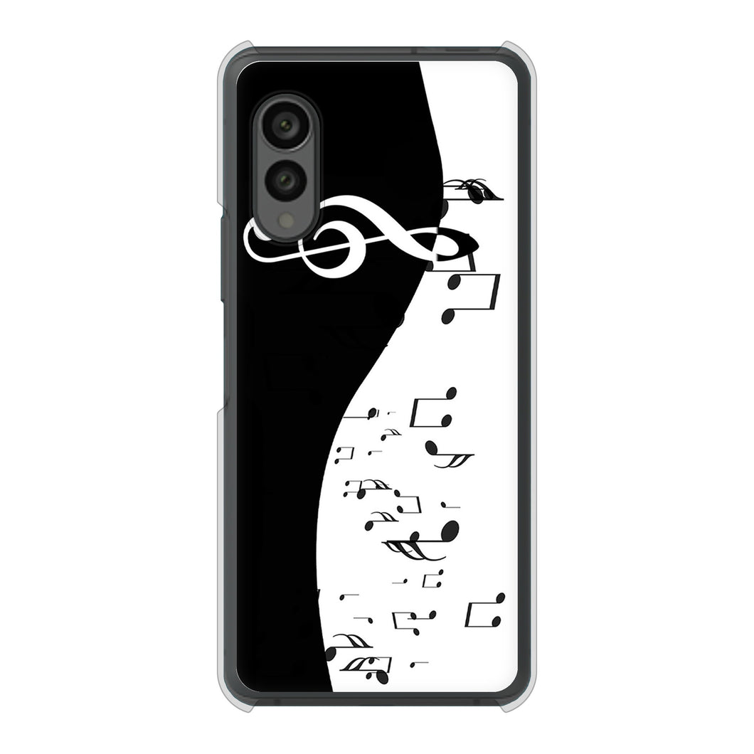 arrows N F-51C docomo 高画質仕上げ 背面印刷 ハードケース 音符