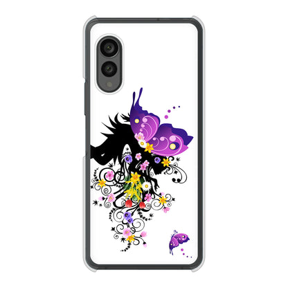 arrows N F-51C docomo 高画質仕上げ 背面印刷 ハードケース バタフライ