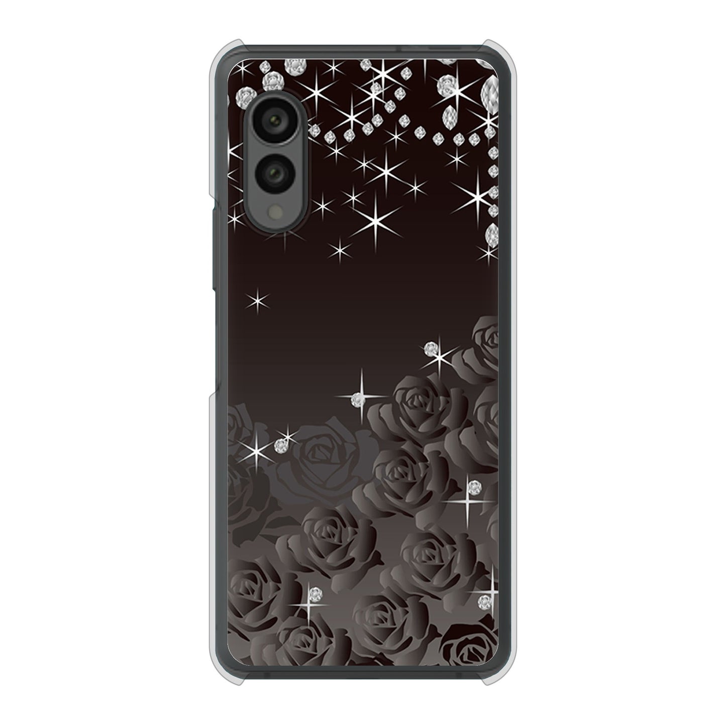 arrows N F-51C docomo 高画質仕上げ 背面印刷 ハードケース ロマンチックなバラ