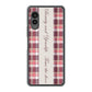 arrows N F-51C docomo 高画質仕上げ 背面印刷 ハードケース ピンクチェック