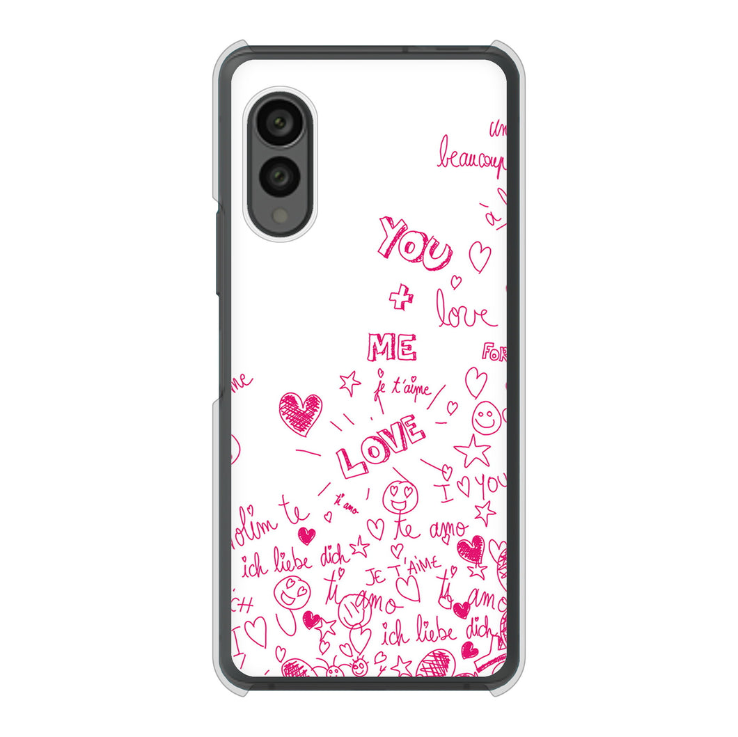 arrows N F-51C docomo 高画質仕上げ 背面印刷 ハードケース プリティハート