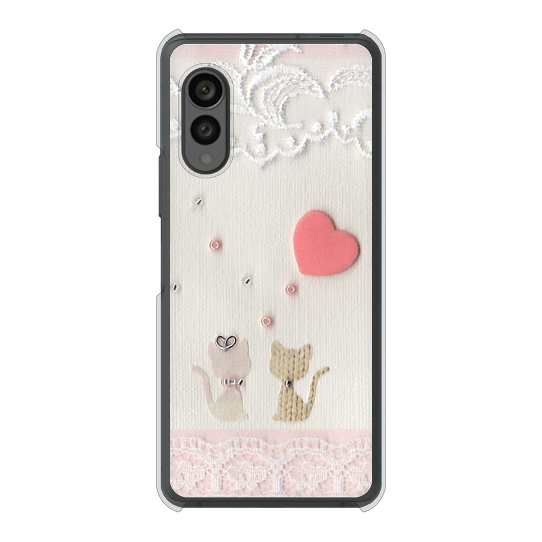 arrows N F-51C docomo 高画質仕上げ 背面印刷 ハードケース クラフト写真ネコ