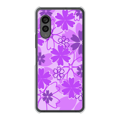 arrows N F-51C docomo 高画質仕上げ 背面印刷 ハードケース 重なり合う花