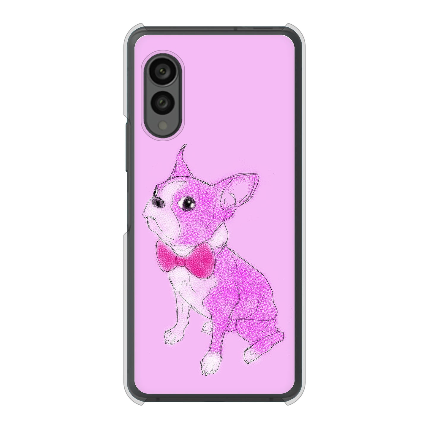 arrows N F-51C docomo 高画質仕上げ 背面印刷 ハードケース ボストンテリア