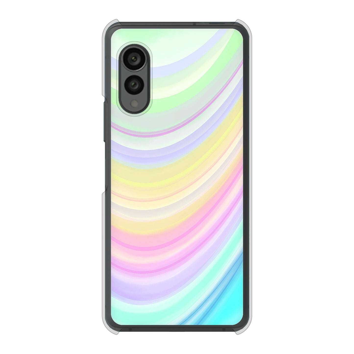 arrows N F-51C docomo 高画質仕上げ 背面印刷 ハードケース レインボー