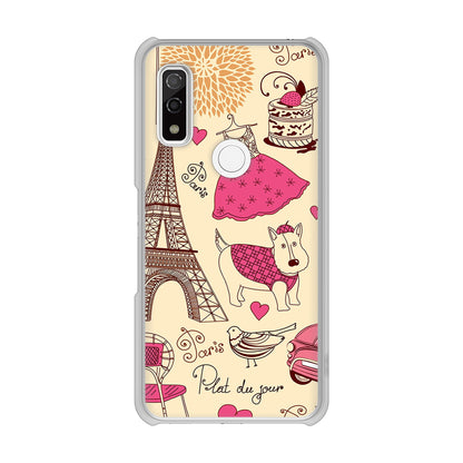 arrows We FCG01 高画質仕上げ 背面印刷 ハードケース LOVE フランス