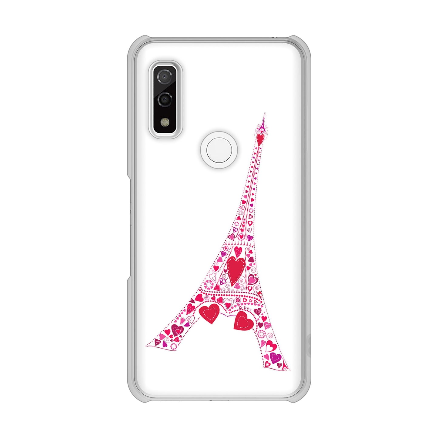 arrows We FCG01 高画質仕上げ 背面印刷 ハードケース LOVE フランス
