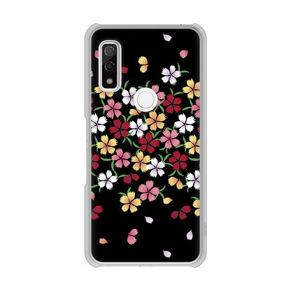 arrows We FCG01 高画質仕上げ 背面印刷 ハードケース 和花柄