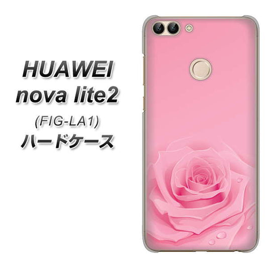 HUAWEI（ファーウェイ）nova lite 2 FIG-LA1 高画質仕上げ 背面印刷 ハードケース【401 ピンクのバラ】
