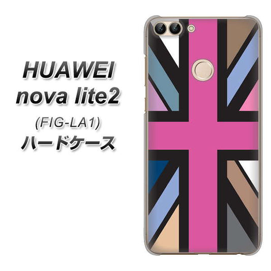 HUAWEI（ファーウェイ）nova lite 2 FIG-LA1 高画質仕上げ 背面印刷 ハードケース【507 ユニオンジャック デスカラー】