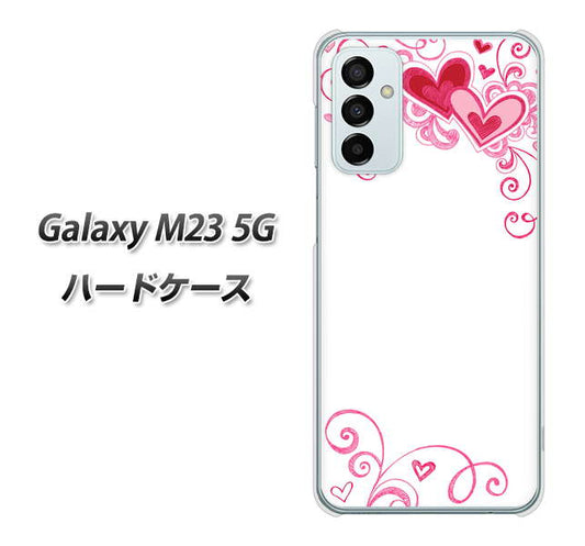 Galaxy M23 5G 高画質仕上げ 背面印刷 ハードケース【365 ハートフレーム】