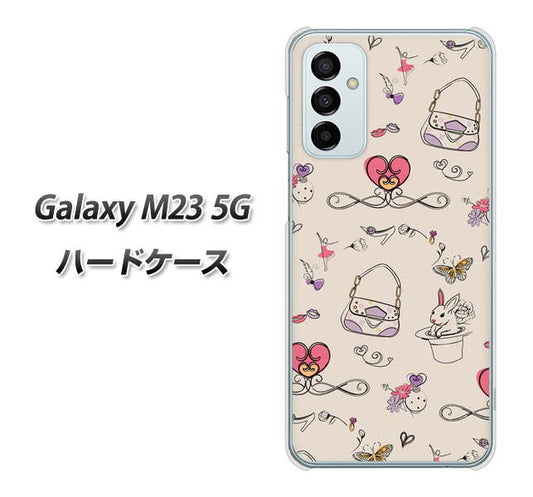 Galaxy M23 5G 高画質仕上げ 背面印刷 ハードケース【705 うさぎとバッグ】