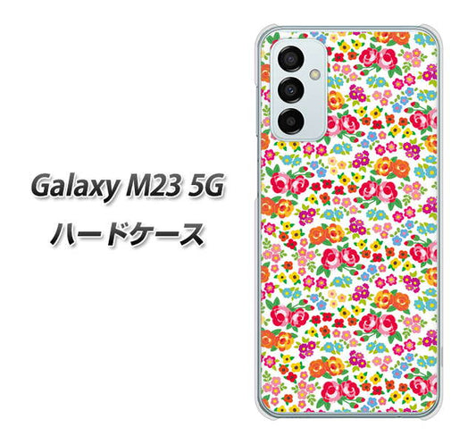 Galaxy M23 5G 高画質仕上げ 背面印刷 ハードケース【777 マイクロリバティプリントWH】
