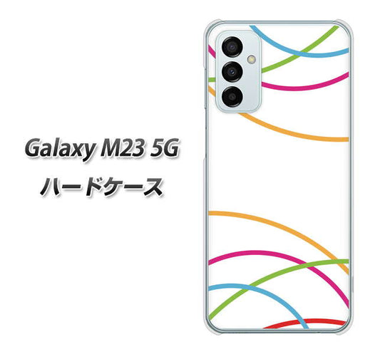 Galaxy M23 5G 高画質仕上げ 背面印刷 ハードケース【IB912 重なり合う曲線】