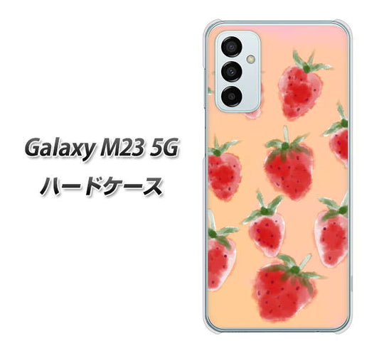 Galaxy M23 5G 高画質仕上げ 背面印刷 ハードケース【YJ179 イチゴ 水彩179】