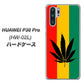 docomo HUAWEI（ファーウェイ） P30 Pro HW-02L 高画質仕上げ 背面印刷 ハードケース【083 大麻ラスタカラー】