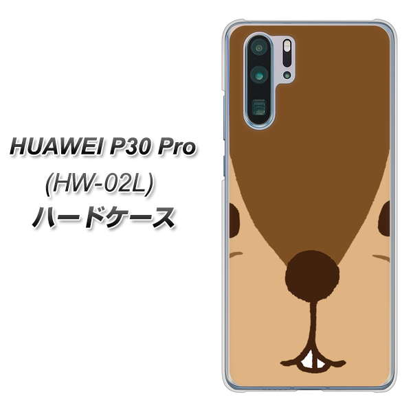 docomo HUAWEI（ファーウェイ） P30 Pro HW-02L 高画質仕上げ 背面印刷 ハードケース【349 りす】