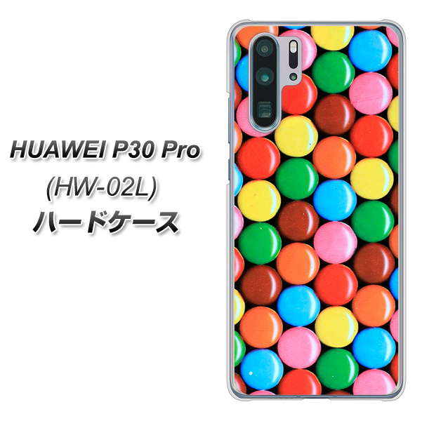 docomo HUAWEI（ファーウェイ） P30 Pro HW-02L 高画質仕上げ 背面印刷 ハードケース【448 マーブルチョコ】