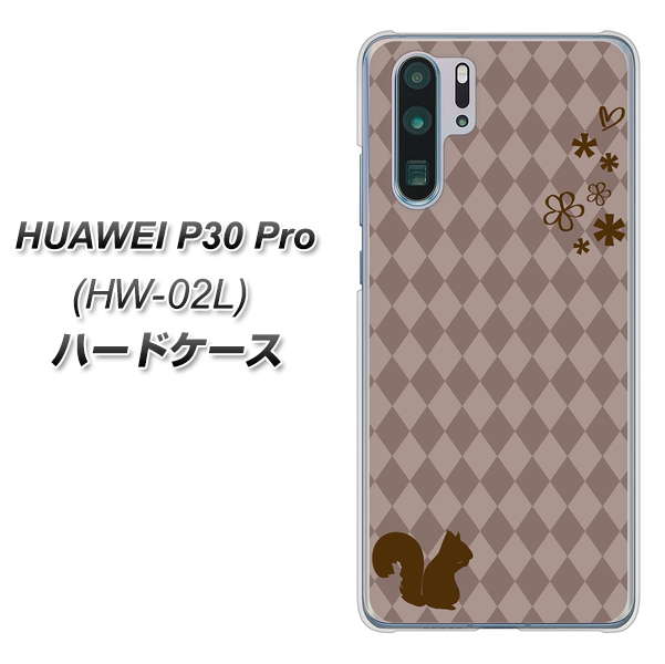 docomo HUAWEI（ファーウェイ） P30 Pro HW-02L 高画質仕上げ 背面印刷 ハードケース【515 リス】