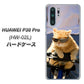 docomo HUAWEI（ファーウェイ） P30 Pro HW-02L 高画質仕上げ 背面印刷 ハードケース【595 にゃんとサイクル】