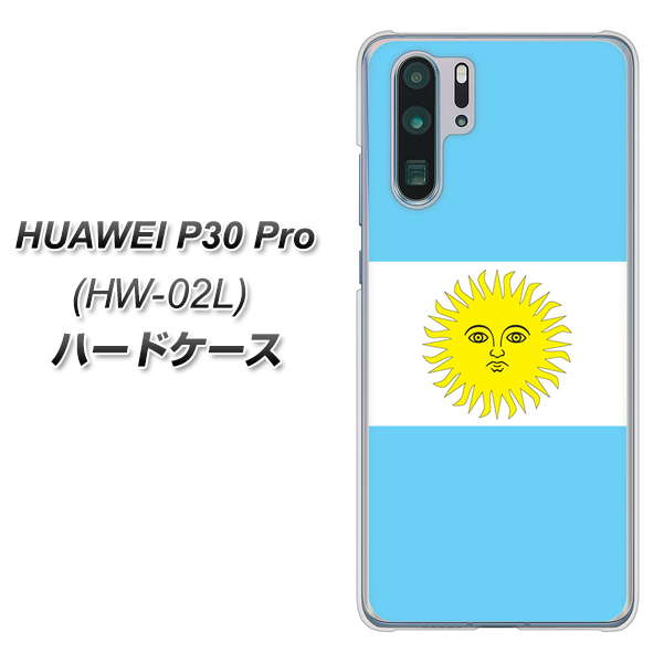 docomo HUAWEI（ファーウェイ） P30 Pro HW-02L 高画質仕上げ 背面印刷 ハードケース【666 アルゼンチン】