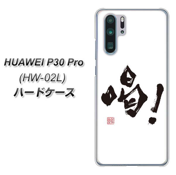 docomo HUAWEI（ファーウェイ） P30 Pro HW-02L 高画質仕上げ 背面印刷 ハードケース【OE845 喝！】