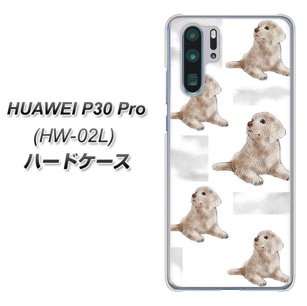 docomo HUAWEI（ファーウェイ） P30 Pro HW-02L 高画質仕上げ 背面印刷 ハードケース【YD823 ラブラドールレトリバー04】