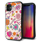 iPhone11 スマホケース 「SEA Grip」 グリップケース Sライン 【323 小鳥と花】 UV印刷
