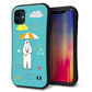 iPhone11 スマホケース 「SEA Grip」 グリップケース Sライン 【FD831 アニマルサマー シロクマ】 UV印刷