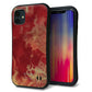 iPhone11 スマホケース 「SEA Grip」 グリップケース Sライン 【KM870 大理石RD】 UV印刷
