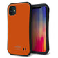 iPhone11 スマホケース 「SEA Grip」 グリップケース Sライン 【KM917 レトロカラー(ダークオレンジ)】 UV印刷