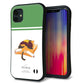 iPhone11 スマホケース 「SEA Grip」 グリップケース Sライン 【KM963 あずき】 UV印刷