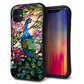 iPhone11 スマホケース 「SEA Grip」 グリップケース Sライン 【MA996 ステンドグラス クジャク】 UV印刷