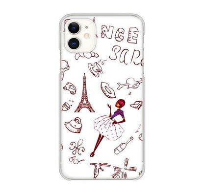 iPhone 11 高画質仕上げ 背面印刷 ハードケース LOVE フランス