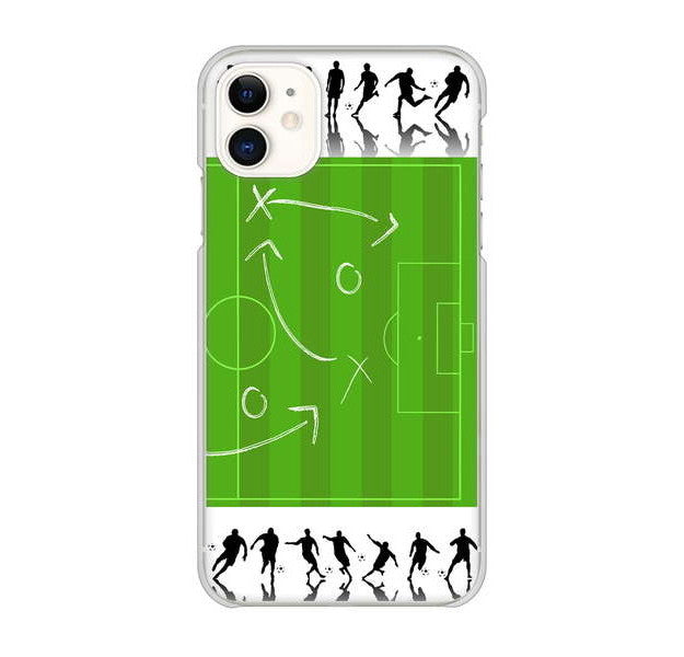 iPhone 11 高画質仕上げ 背面印刷 ハードケース 【304 サッカー戦略ボード】