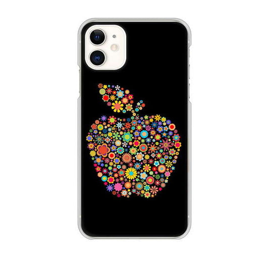 iPhone 11 高画質仕上げ 背面印刷 ハードケース 【1195 カラフルアップル】