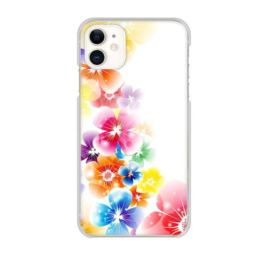 iPhone 11 高画質仕上げ 背面印刷 ハードケース 【1209 光と花】