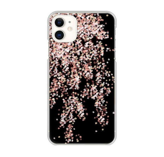 iPhone 11 高画質仕上げ 背面印刷 ハードケース 【1244 しだれ桜】