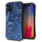 iPhone11 Pro スマホケース 「SEA Grip」 グリップケース Sライン 【286 3D音符】 UV印刷