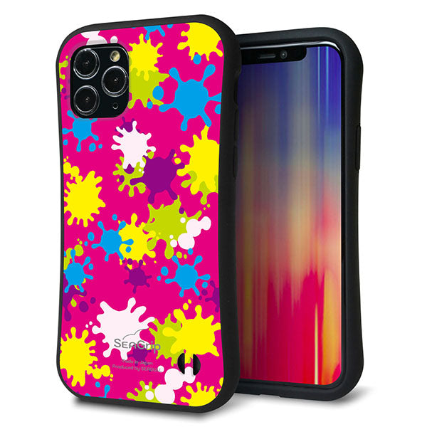 iPhone11 Pro スマホケース 「SEA Grip」 グリップケース Sライン 【MA876 ペイントピンク】 UV印刷