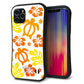 iPhone11 Pro スマホケース 「SEA Grip」 グリップケース Sライン 【SC877 ハワイアンアロハホヌ イエロー】 UV印刷