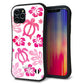 iPhone11 Pro スマホケース 「SEA Grip」 グリップケース Sライン 【SC879 ハワイアンアロハホヌ ピンク】 UV印刷