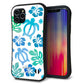 iPhone11 Pro スマホケース 「SEA Grip」 グリップケース Sライン 【SC880 ハワイアンアロハホヌ ブルー】 UV印刷