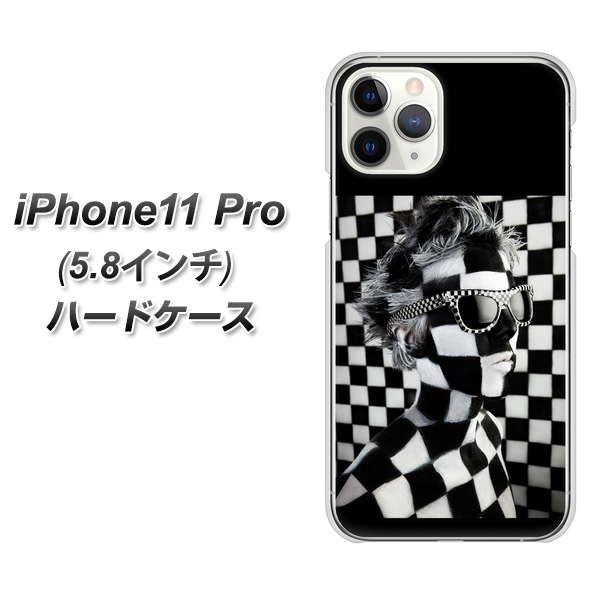 iPhone11 Pro (5.8インチ) 高画質仕上げ 背面印刷 ハードケース【357 bk&wh】