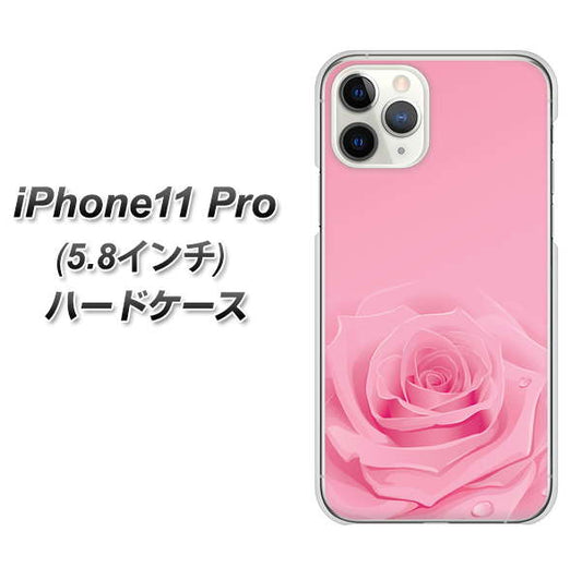 iPhone11 Pro (5.8インチ) 高画質仕上げ 背面印刷 ハードケース【401 ピンクのバラ】