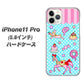iPhone11 Pro (5.8インチ) 高画質仕上げ 背面印刷 ハードケース【AG828 メリーゴーランド（水色）】