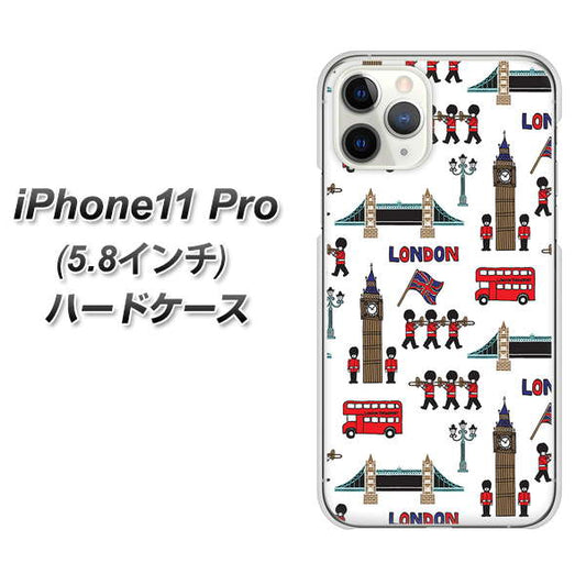 iPhone11 Pro (5.8インチ) 高画質仕上げ 背面印刷 ハードケース【EK811 ロンドンの街】